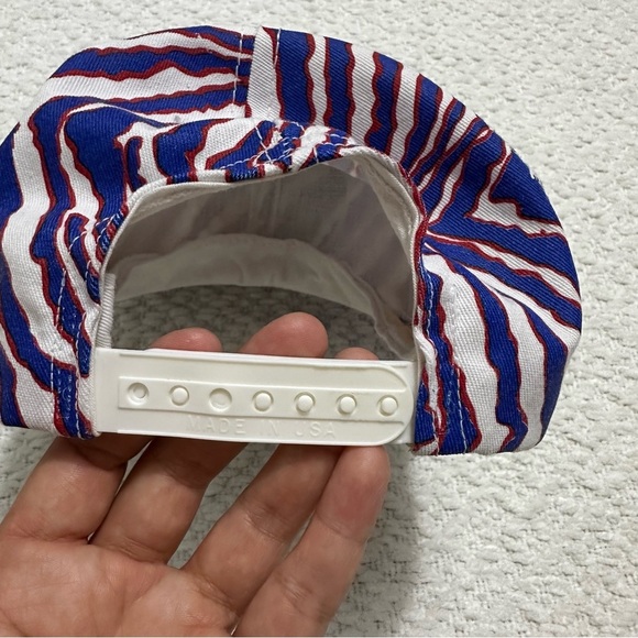 Busch Beer Tiger Pattern Blue Red Snap Back Cap Hat - Picture 7 of 9